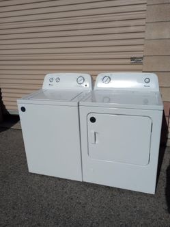 Amana Matching Set Washer And Gas Dryer Excellent Working Condition
