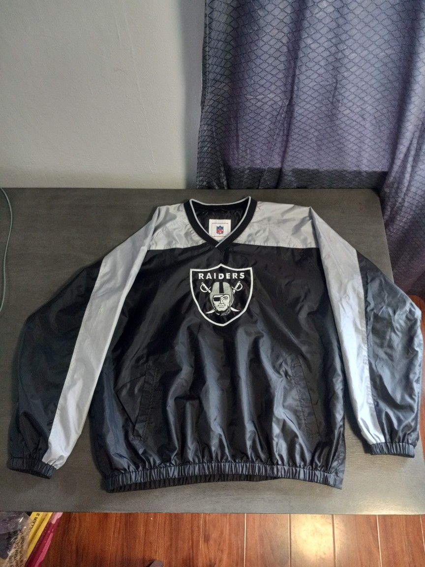 NFL Apparel Oakland Raiders Suede Leather Jacket Size Men's Large for Sale  in Oceanside, CA - OfferUp