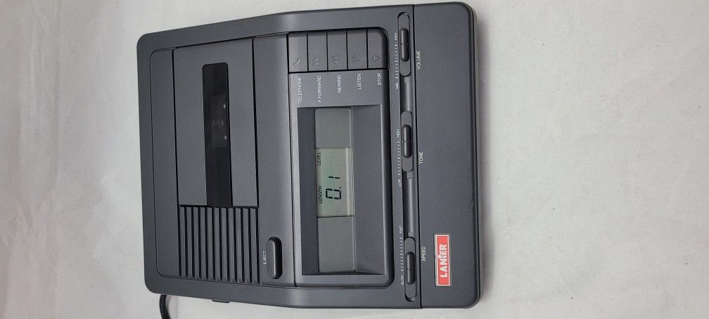 Lanier Vw210 Microcassette Transcriber Foot Pedal Dictator Recorder Player Voice Accessories Headphones Power Supply