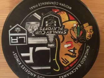 LA Kings playoff puck