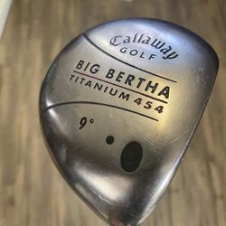 Callaway Big Bertha Titanium 454 9* Driver Stiff 65g Aldila NV Graphite Shaft
