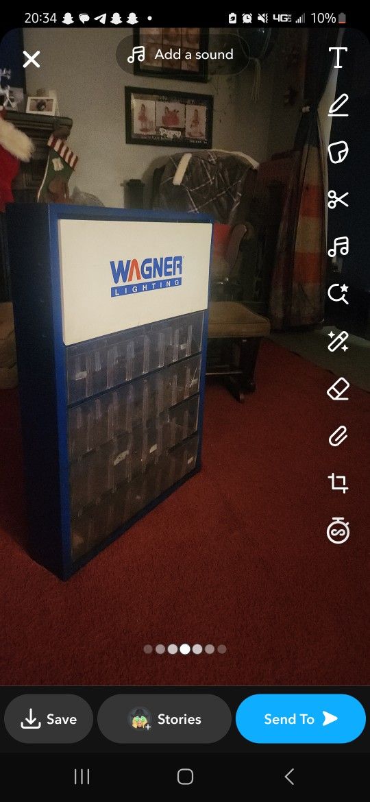 Wagner Lighting Automotive Bulb Cabinet/ Storage