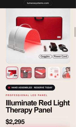 Illuminate LED panel red light therapy