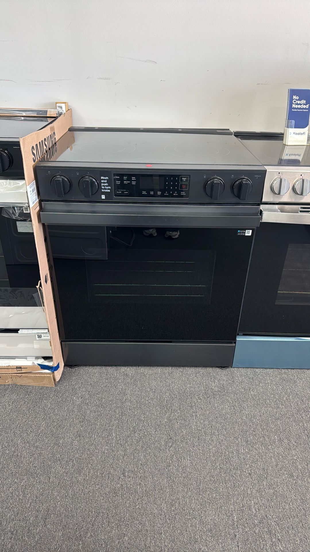 Electric Stove Black Stainless