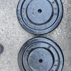 50 Pound 1" Weights Set Of 2 -100 Pound Total