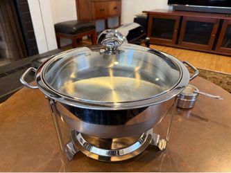 Round chafing dish 4 quart.