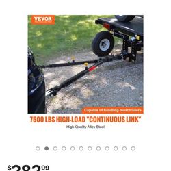 VEVOR Barra de remolque, capacidad de remolque de 7500 libras con cuerdas, barra de remolque universal montada en parachoques de acero de aleación con