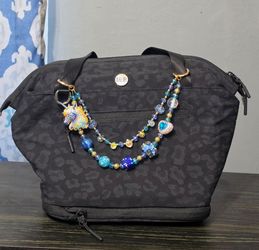 Blue Unicorn beaded Bag Chain