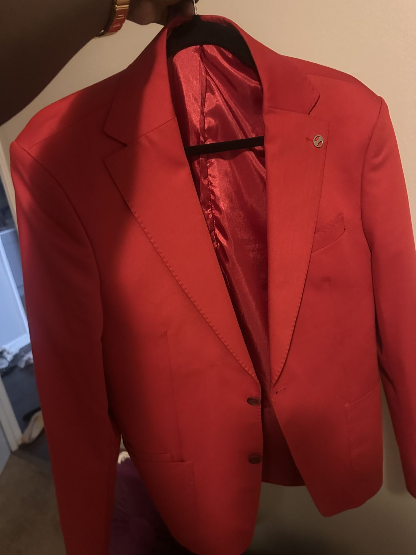 Elegant Red Blazer. For Sharp and Confident Look