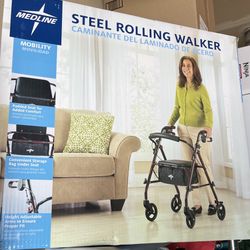 Medline Steel Rolling Walker