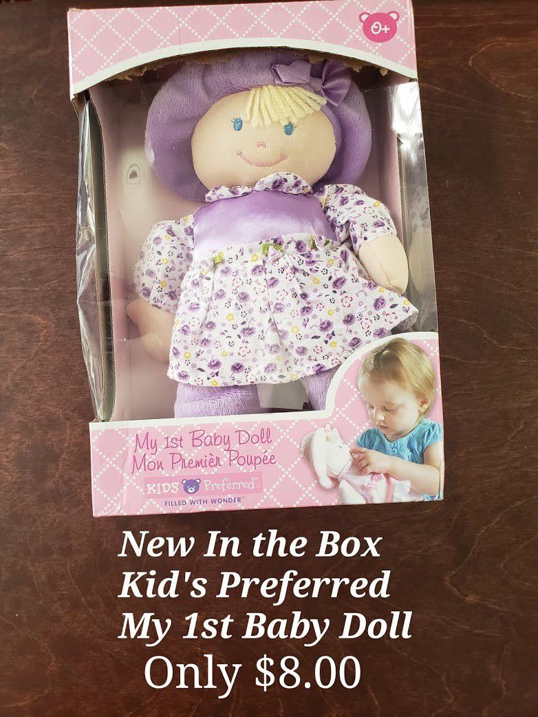 Brand New in the Box Kids Preferred My 1st Baby Doll