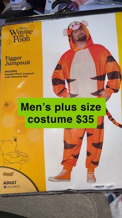 Disney Tigger Jumpsuit Costume Adult XXL