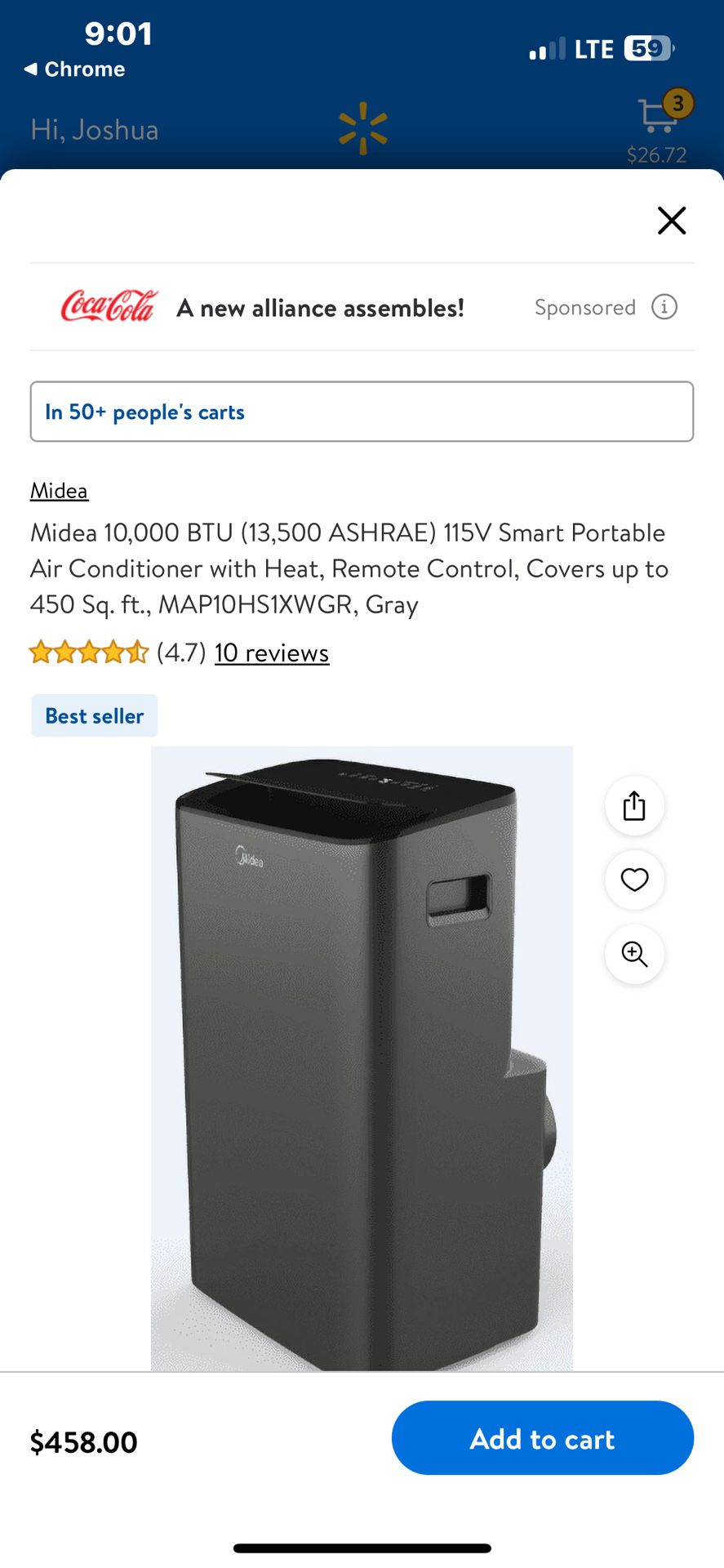 4 In 1 Portable Air Conditioner And Heat 