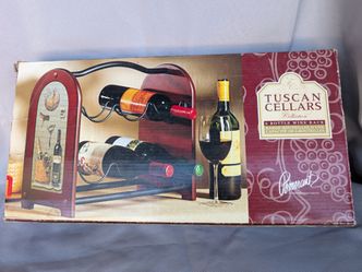 Pomeranz Tuscan Cellars 6-Bottle Wine Rack, New in Box