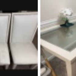 Dining Set $159 🎁🚚🎈🎄delivery, Chair, Table, Dining Furniture, Furniture, Kitchen Dining, White, Wood, Dining Room.