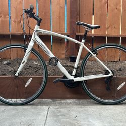 Beautiful White Specialized Bike