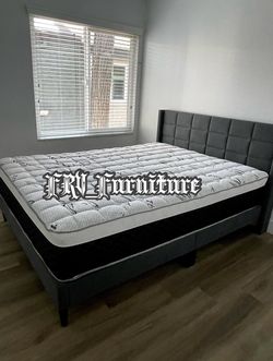 New Queen Bed Frame With Mattress