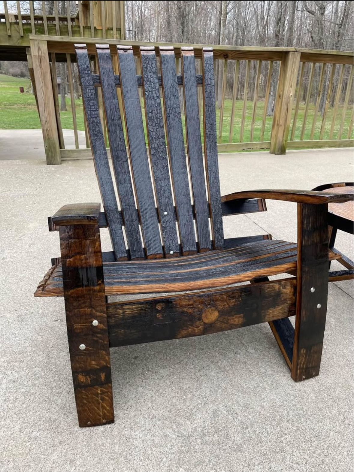 Bourbon barrel furniture.