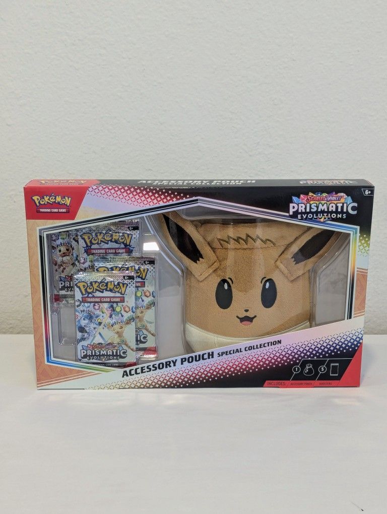 Pokemon Prismatic Evolutions Accessory Pouch Collection