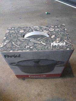 Parini Cookware Casserole 3 Qt Grey Flameproof Casserole