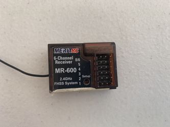 MERITRC 6 channel RC airplane receiver MR-600 2.4GHz FHSS System