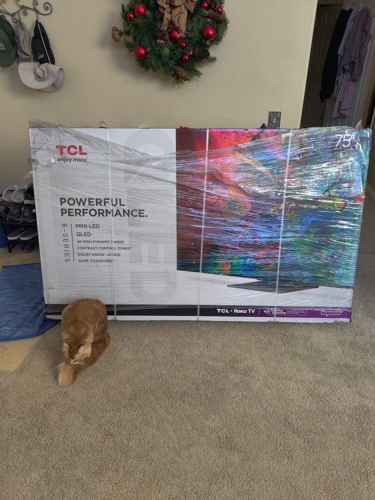 TCL 75 Inch Class 6 Series 4K Mini-LED UHD QLED -120hz - Model 75R655 -New