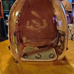 Gently Used Pink Cat Backpack 