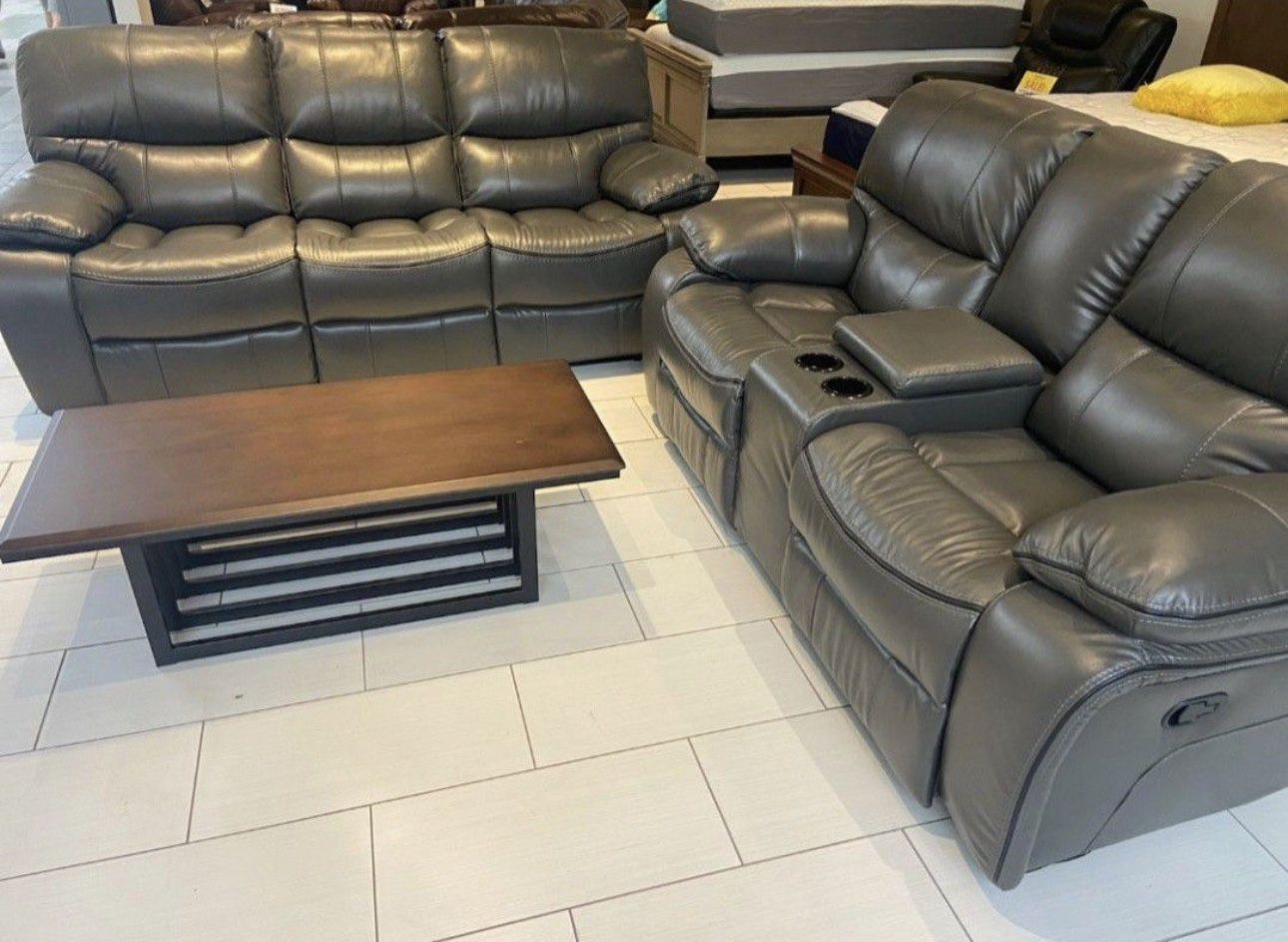 BEAUTIFUL NEW MADRID RECLINING SOFA AND LOVESEAT SET ON SALE ONLY $899. IN STOCK SAME DAY DELIVERY 🚚 EASY FINANCING 