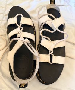 White doc martins women’s 11