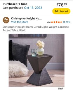 Black accent table