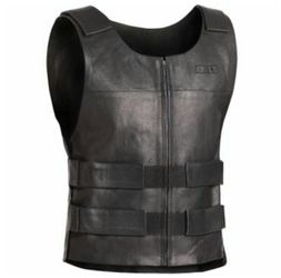 Leather vest L
