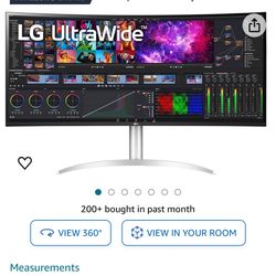 Computer monitor- LG 40WP95C-W 40” UltraWide Curved WUHD (5120 x 2160) 5K2K 