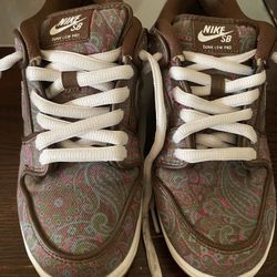 Nike SB dunks brown paisley