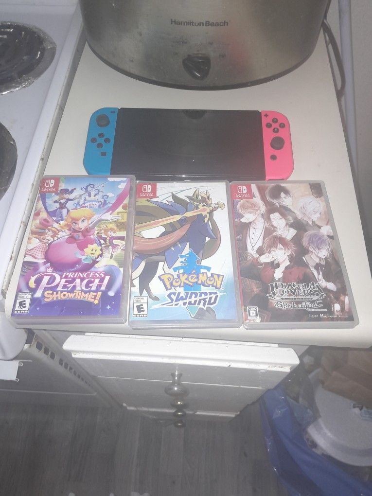 Nintendo Switch Old With Games 