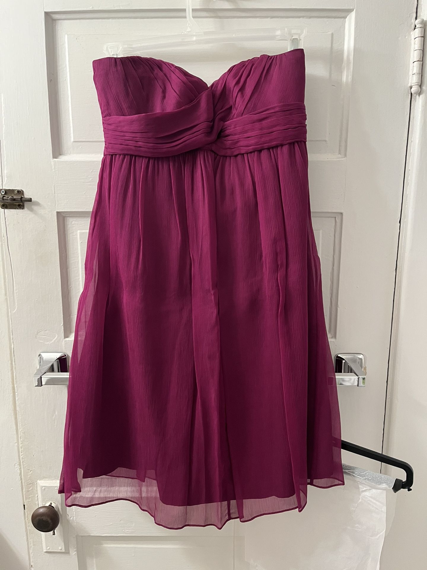 J Crew Taryn Silk Chiffon Dress