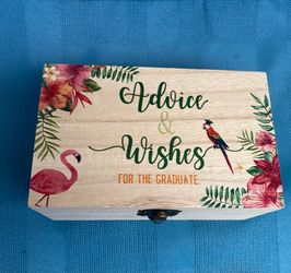 Graduation Advice & Wishes Wooden Keepsake Box