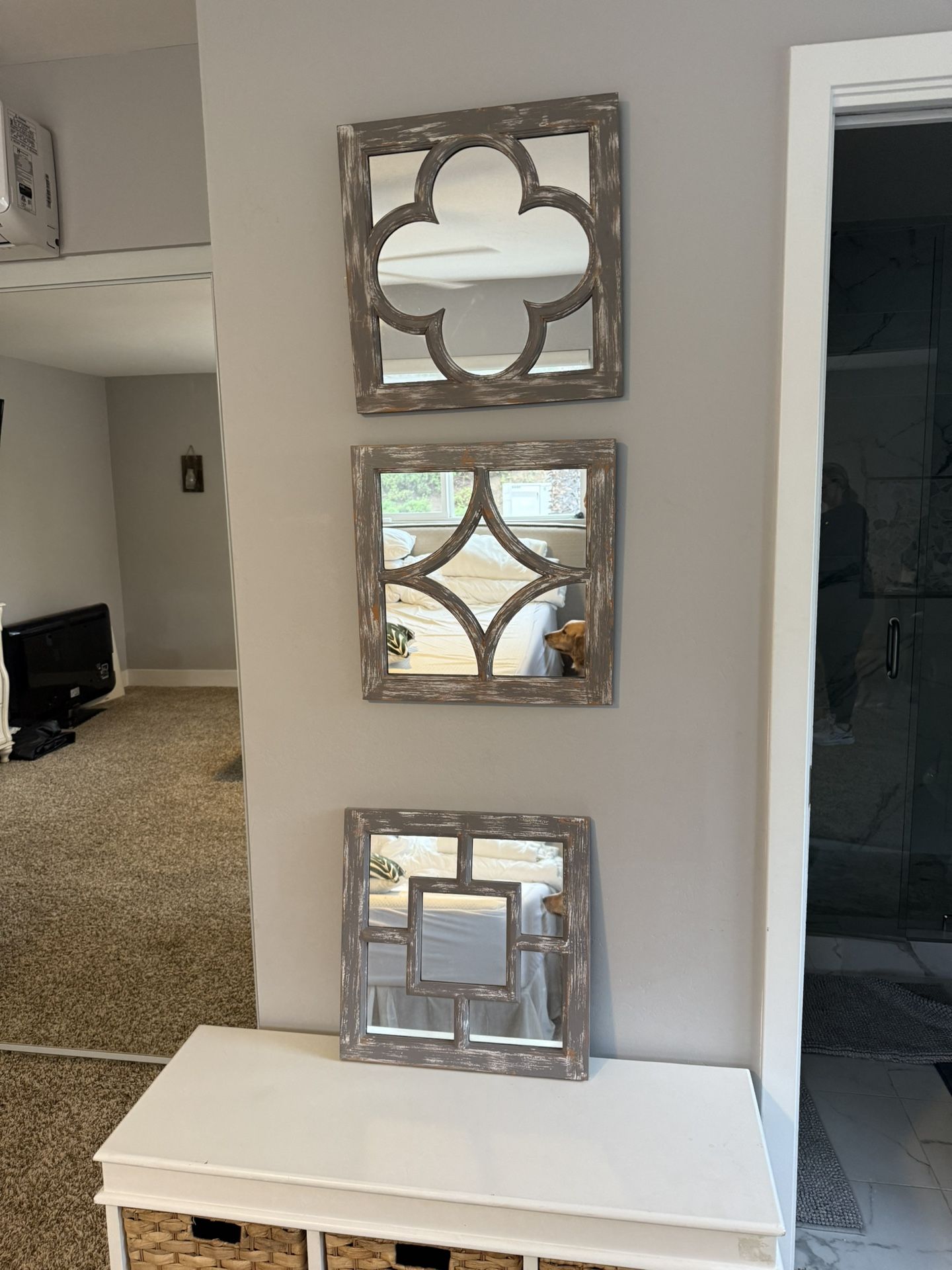 Antique Mirrors Set Of 3