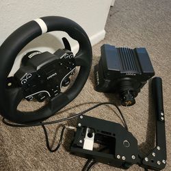 Moza R5 Wheel And VNM V1 Handbrake