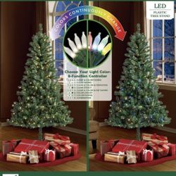 New 6.5 Foot Pre-Lit Christmas Tree 