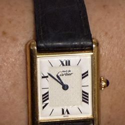 Cartier Tank Must Gilt Watch Vintage 1980’s / 1990’s