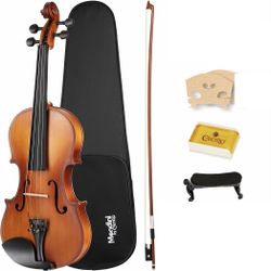 Mendini by Cecilio Acoustic Violin 3/4 22” MV400 For Beginners with Hard Case