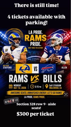Rams vs Bills - October 12 game
