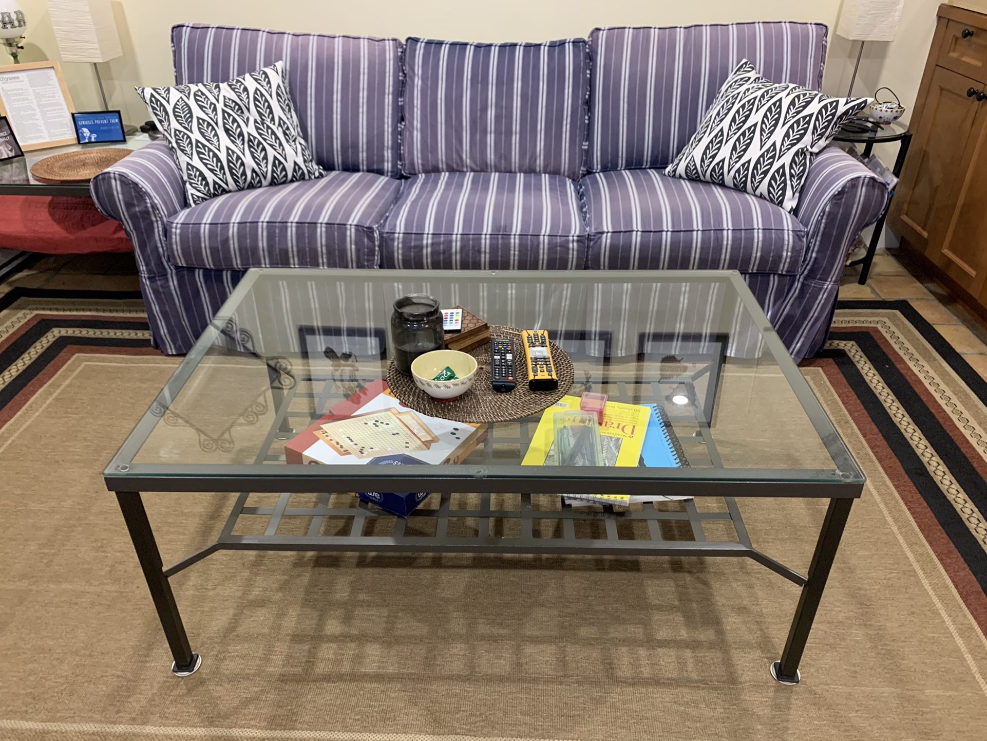 Dining Living Room Table Set - Thres Glass IKEA Tables
