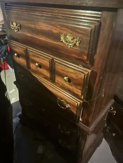 Free Headboard, Nightstands, Dresser With Mirror and Chest of Drawers