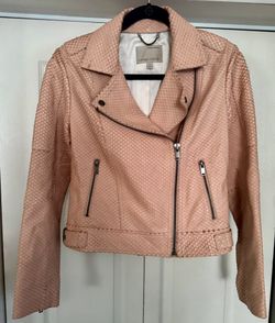 Banana Republic Xs Leather Snakeskin Style Jacket