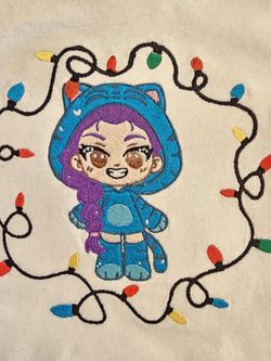 K Pop Demon Hunters Embroidered Kid Shirt New