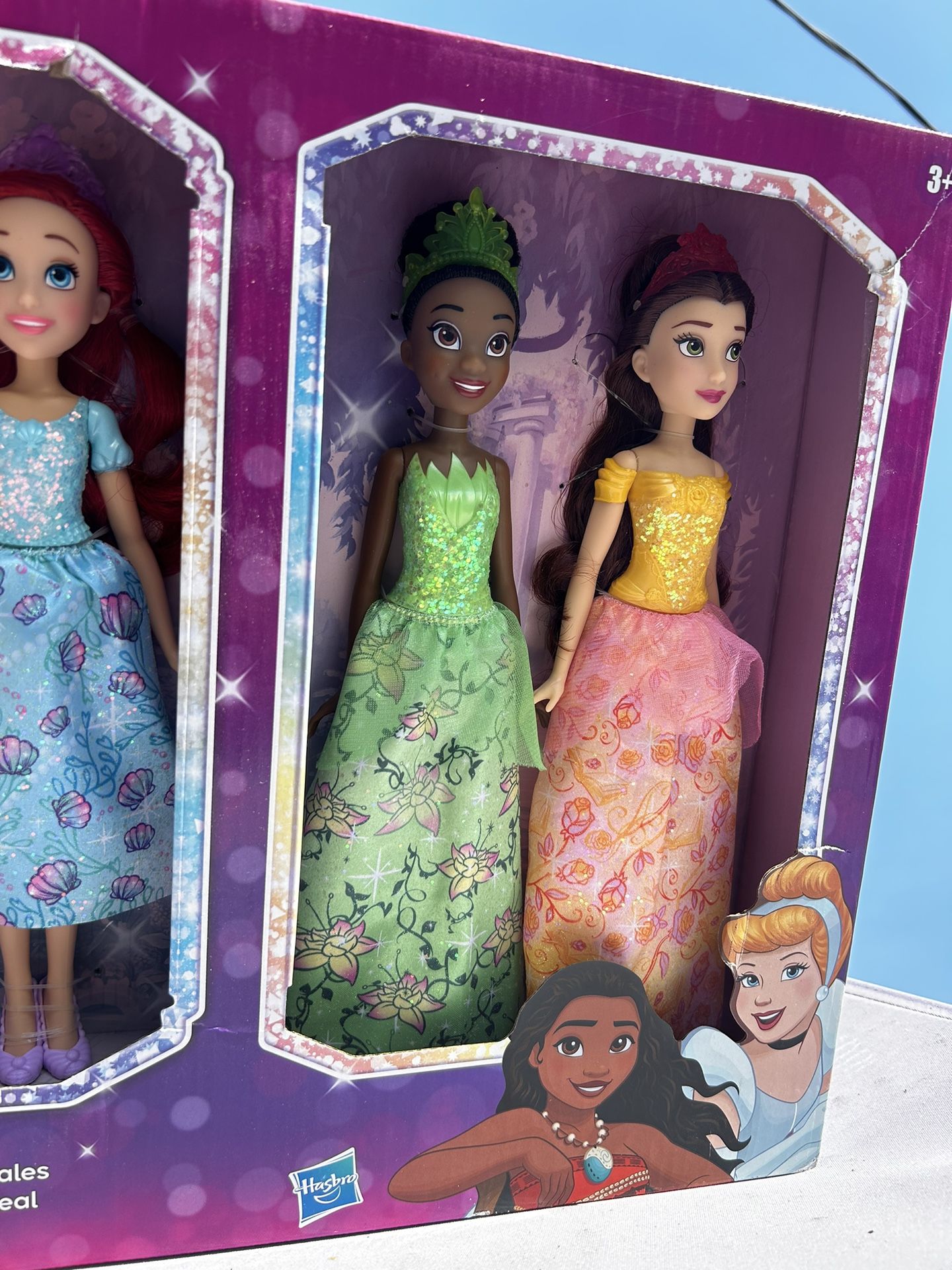 open lace back dress Amazon.com: Disney Princess Royal Dress-Up Set (Rapunzel, Belle, Ariel Dolls  + Extra Dresses) : Toys & Games main image 0