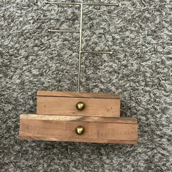 2 Wooden Jewelry Holder