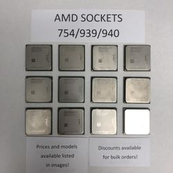 AMD 754/939/940 Athlon 64 and Sempron CPUs/Processors