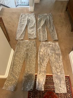 Hollister Baggy Print Jeans Camo Leopard Snake